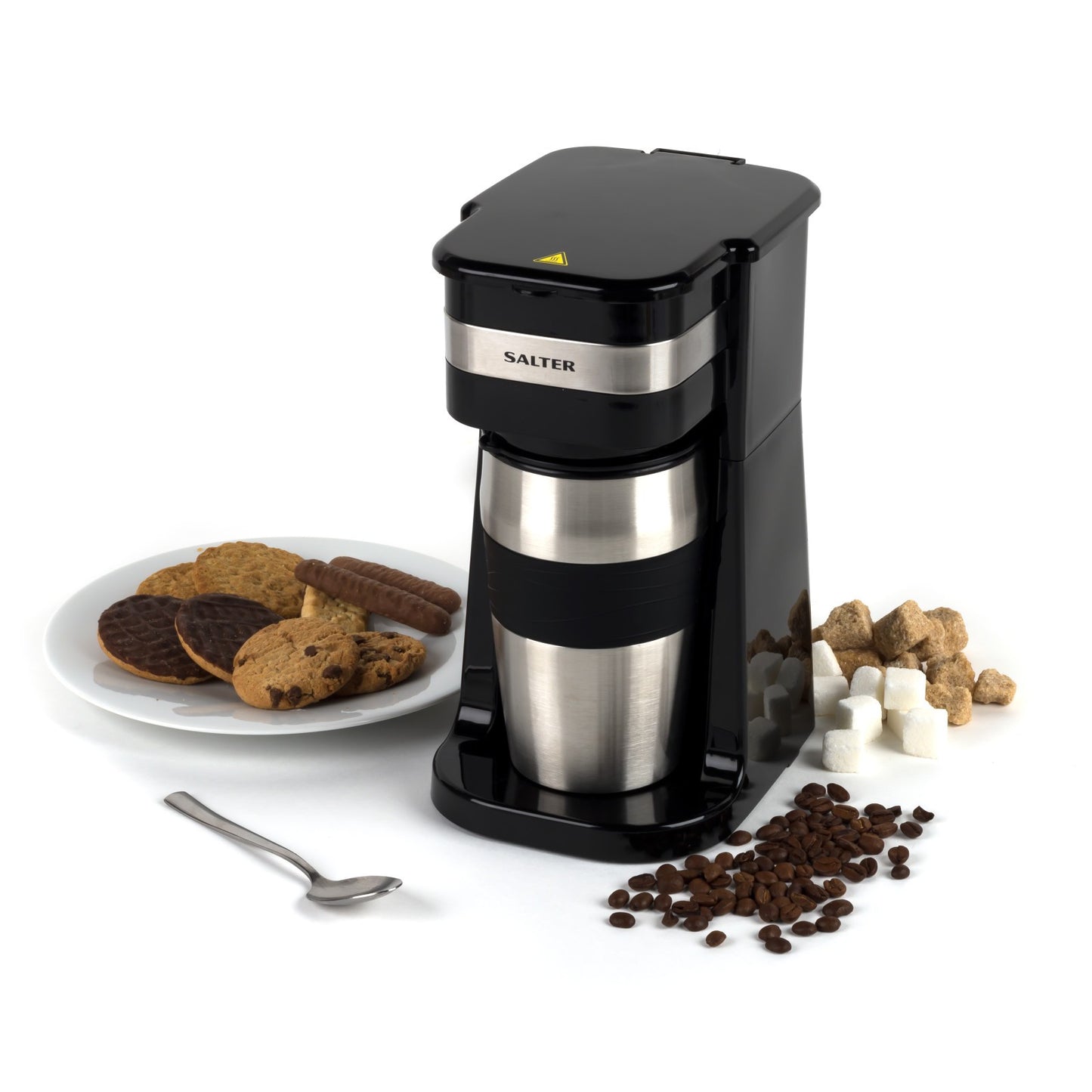 Salter COMBO-4773 Digital Coffee Maker to Go & Coffee Grinder