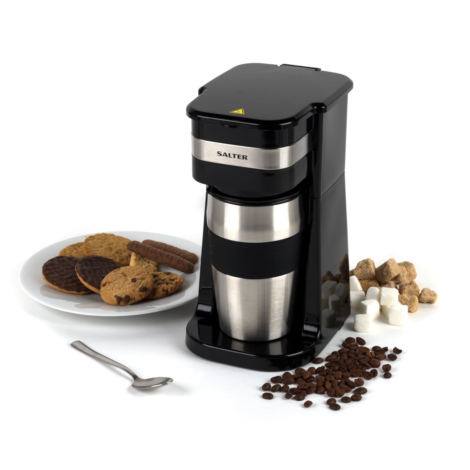 Salter COMBO-4773 Digital Coffee Maker to Go & Coffee Grinder