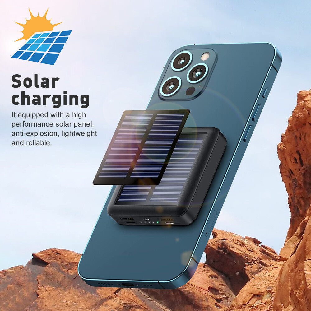 Portable 9,000,000mAh Solar Power Bank – Heavy-Duty, Reliable & Travel-Ready