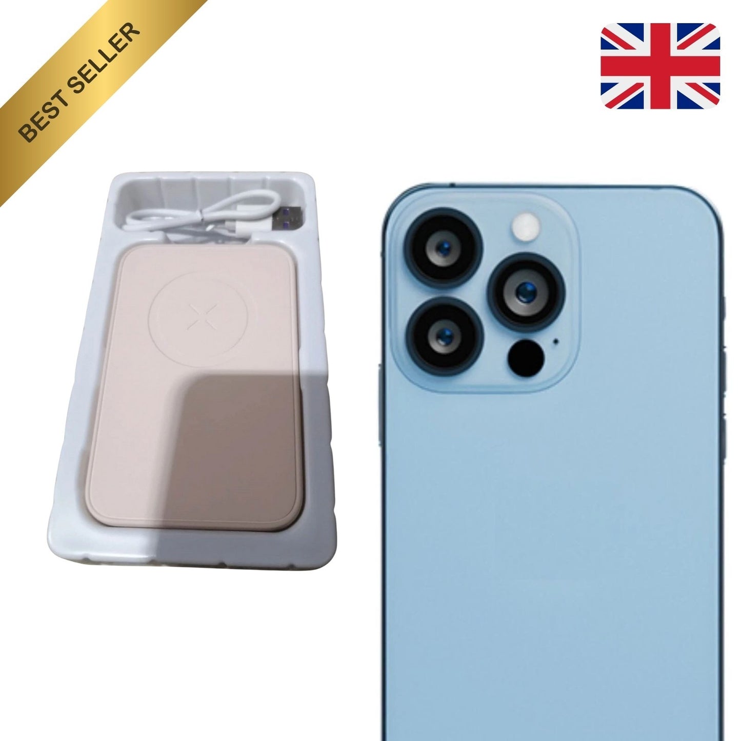 10000mAh Magnetic Wireless Power Bank – Fast-Charging Magsafe Portable Charger