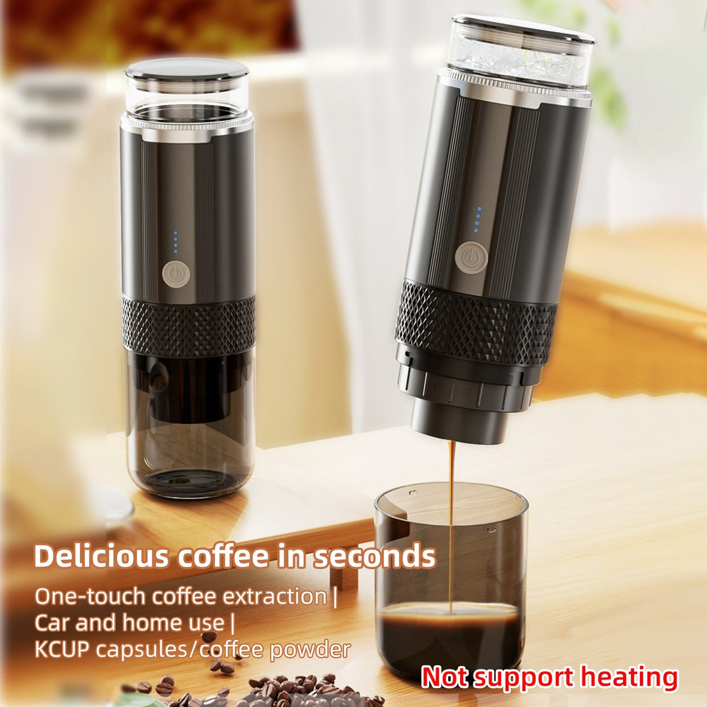 Handheld Coffee Maker Press Bottle Cup – Portable Espresso Machine for Travel & Camping