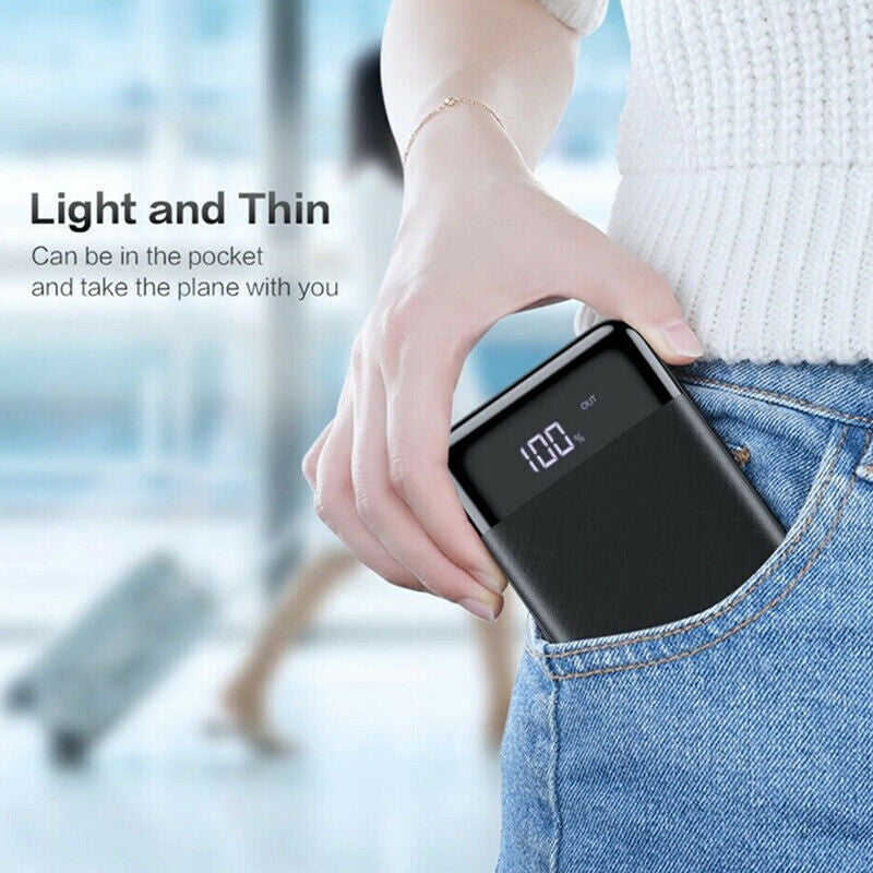 9000000mAh Portable Power Bank with Dual USB Fast Charging