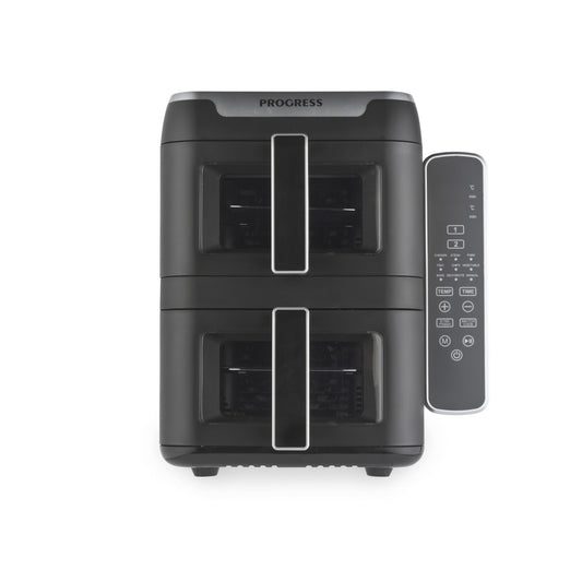 Progress Dual Tier 9L Air Fryer – 4.5L Baskets, 9 Functions, PFAS-Free