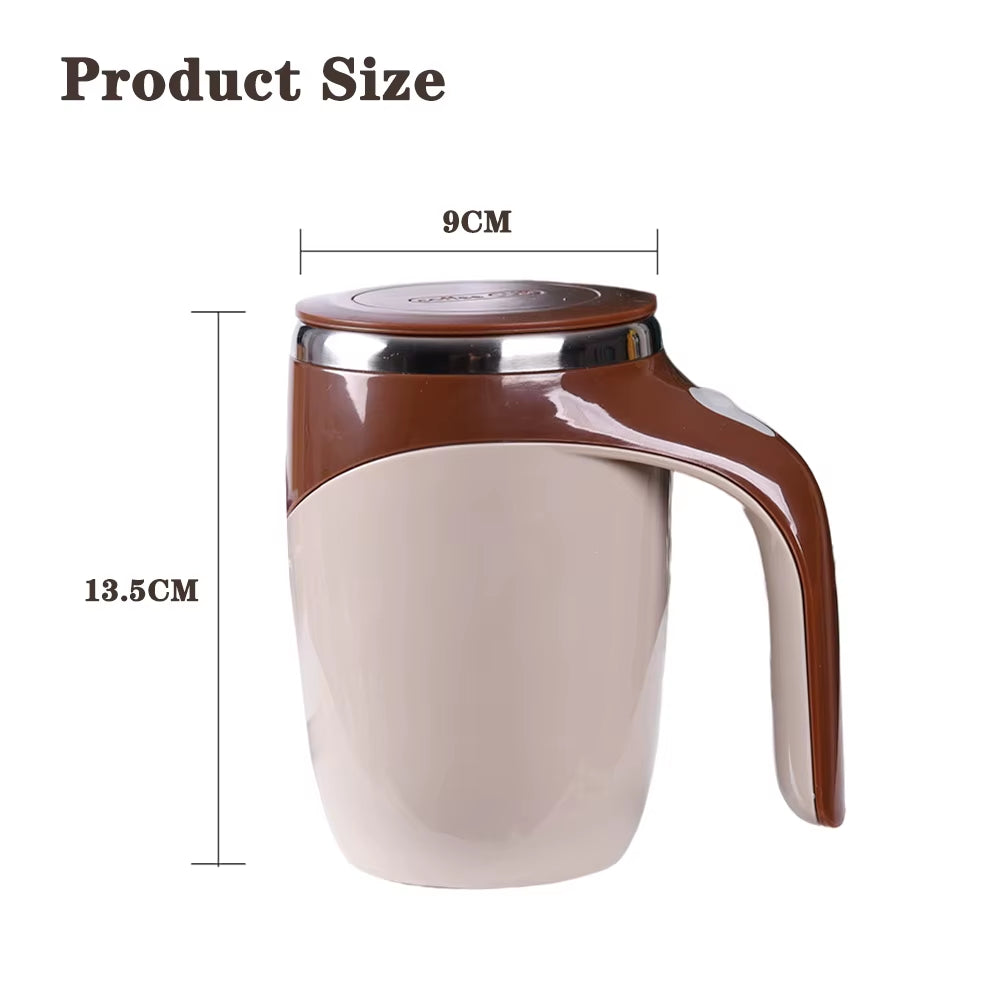 Lazy Coffee Stirring Cup – Automatic Magnetic Self-Stirring Mug with 304 Stainless Steel Liner
