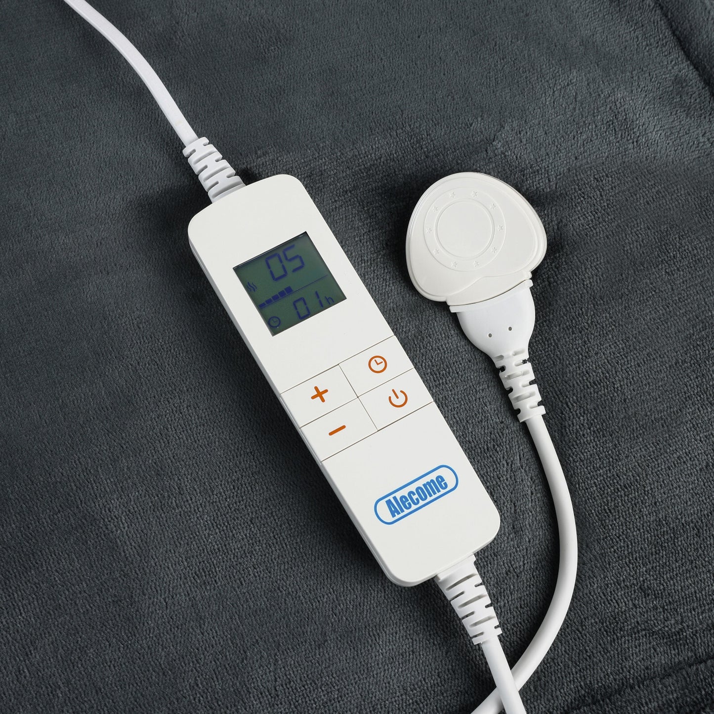 Electric Heated Throw Blanket – 10 Heat Settings, Timer, Washable Fleece