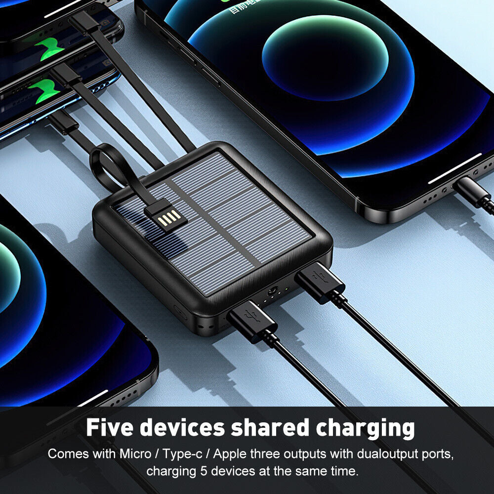 Portable 9,000,000mAh Solar Power Bank – Heavy-Duty, Reliable & Travel-Ready