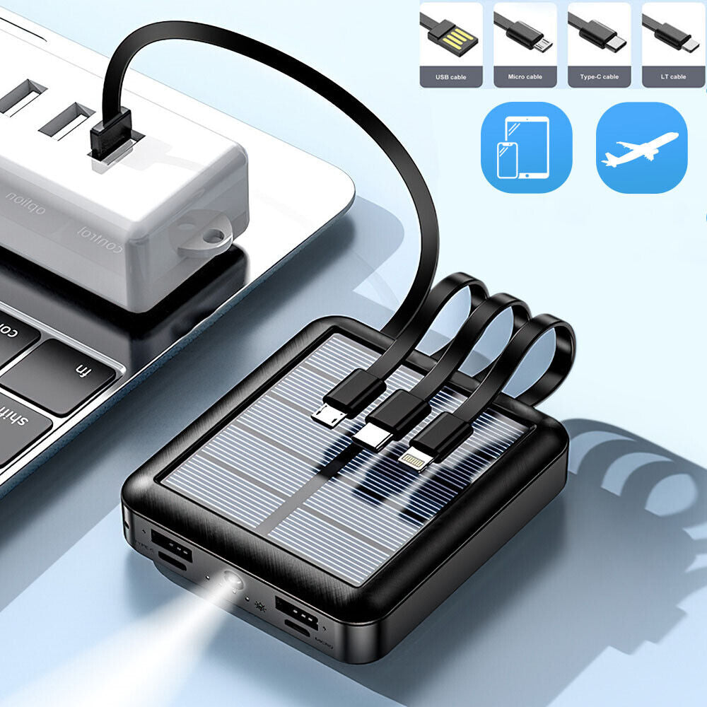 Portable 9,000,000mAh Solar Power Bank – Heavy-Duty, Reliable & Travel-Ready