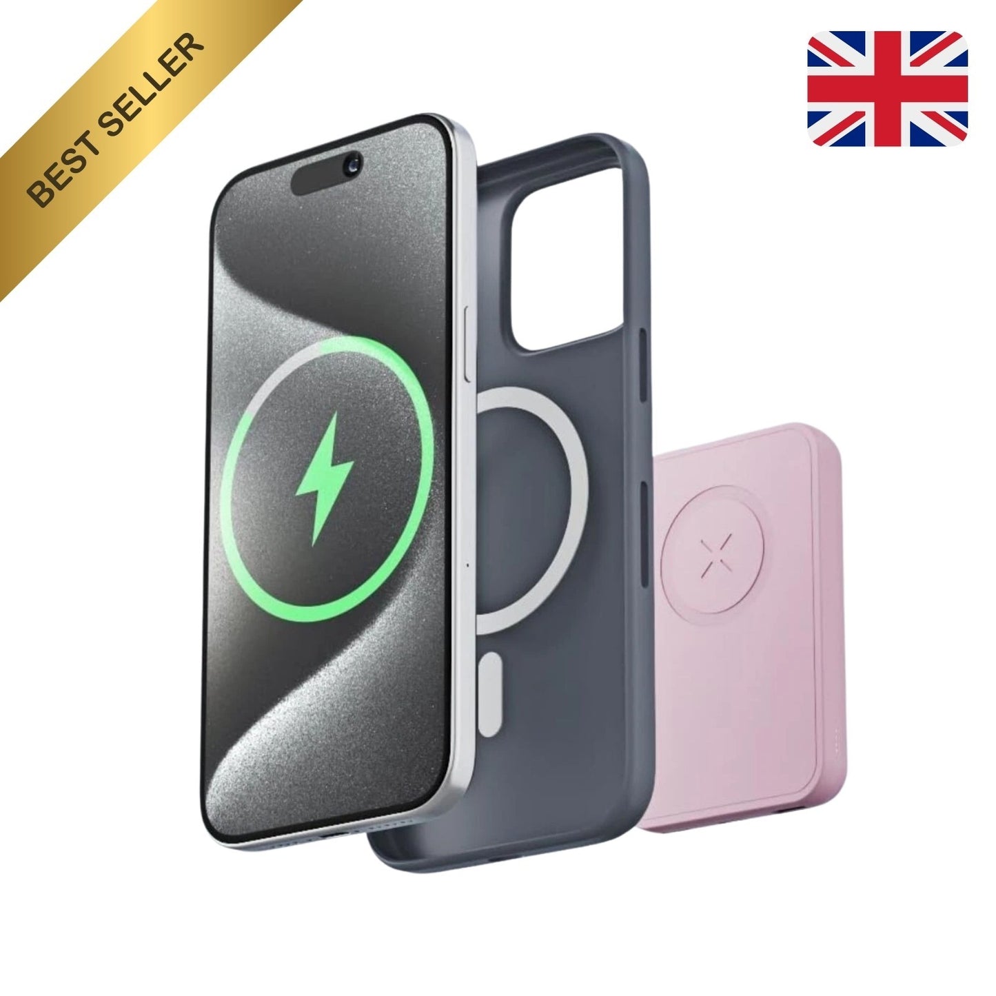 10000mAh Magnetic Wireless Power Bank – Fast-Charging Magsafe Portable Charger