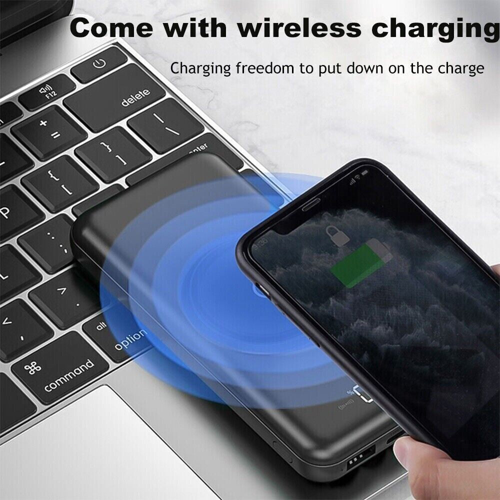 Portable Power Bank 20000mAh – Wireless Fast-Charging Magnetic Battery
