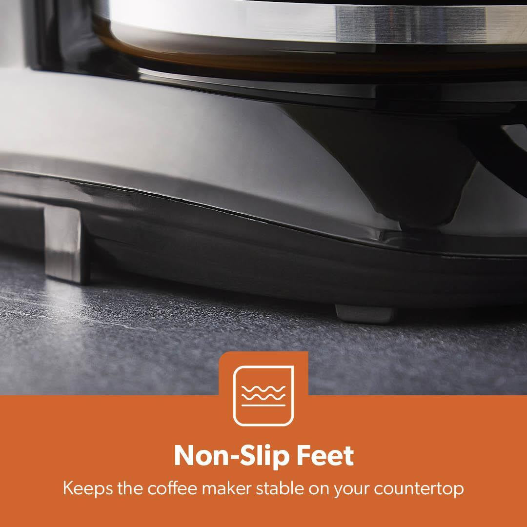 Filter Coffee Maker Machine – Instant Anti-Drip, 12 Cups, 800W, 1.5L Jug (Geepas)