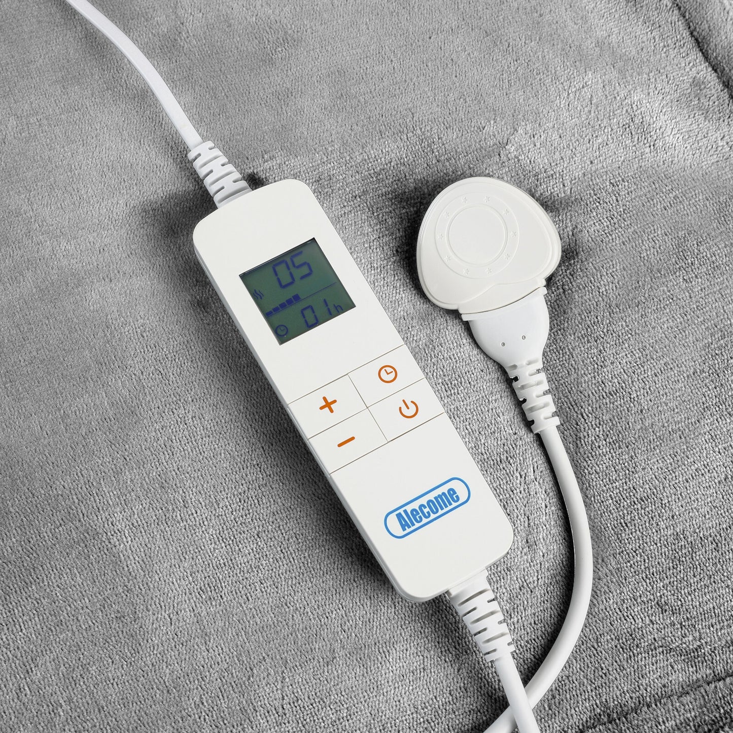 Electric Heated Throw Blanket – 10 Heat Settings, Timer, Washable Fleece