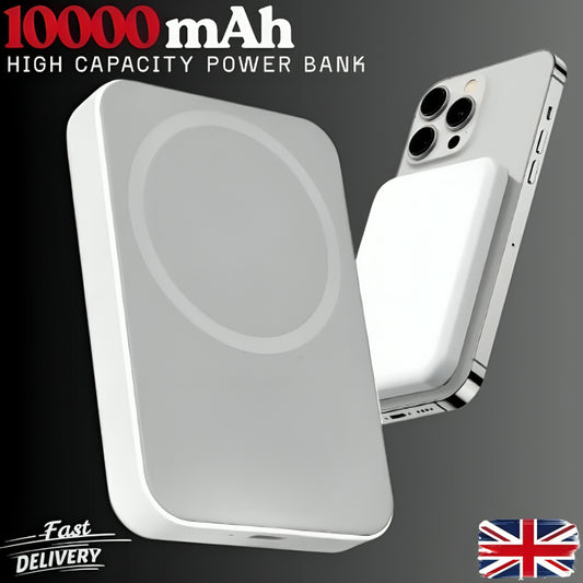 Compact 10000mAh Magnetic Fast-Charging Power Bank for iPhone