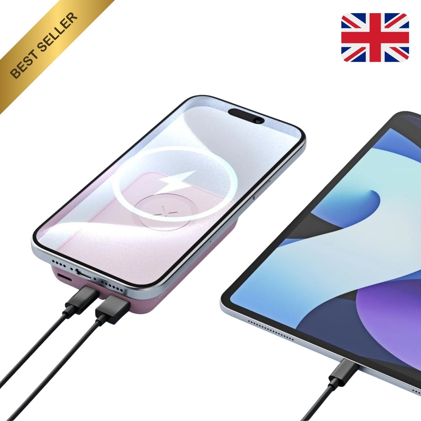 10000mAh Magnetic Wireless Power Bank – Fast-Charging Magsafe Portable Charger