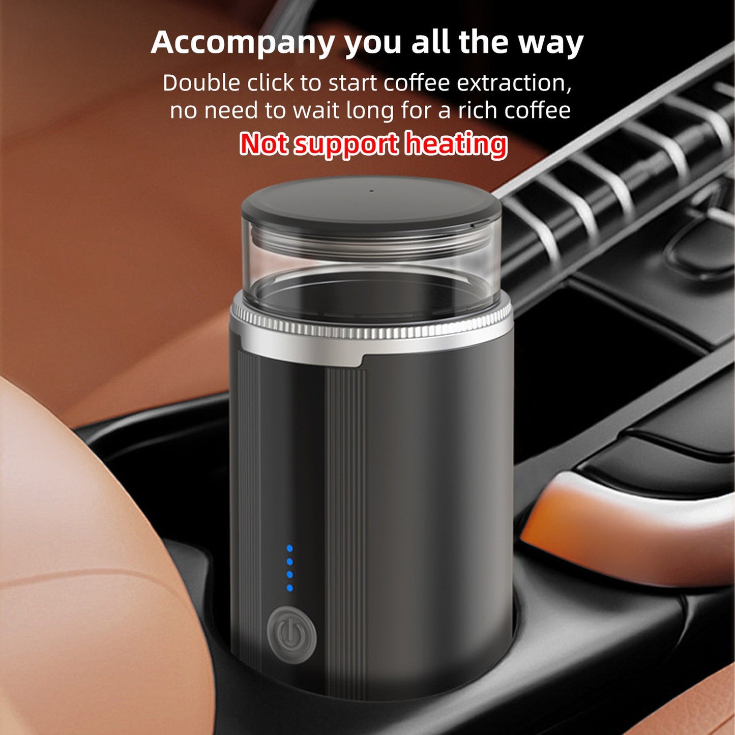 Handheld Coffee Maker Press Bottle Cup – Portable Espresso Machine for Travel & Camping