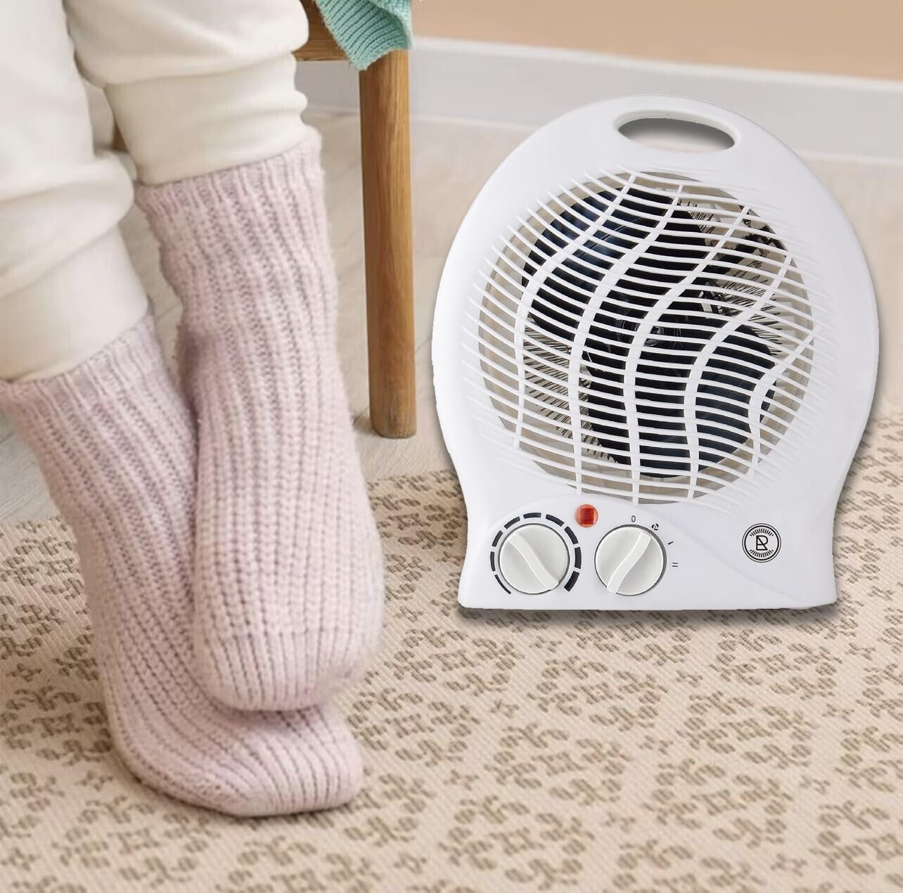 Fan Heater 2KW – Portable Electric Upright Hot & Warm Air Heater