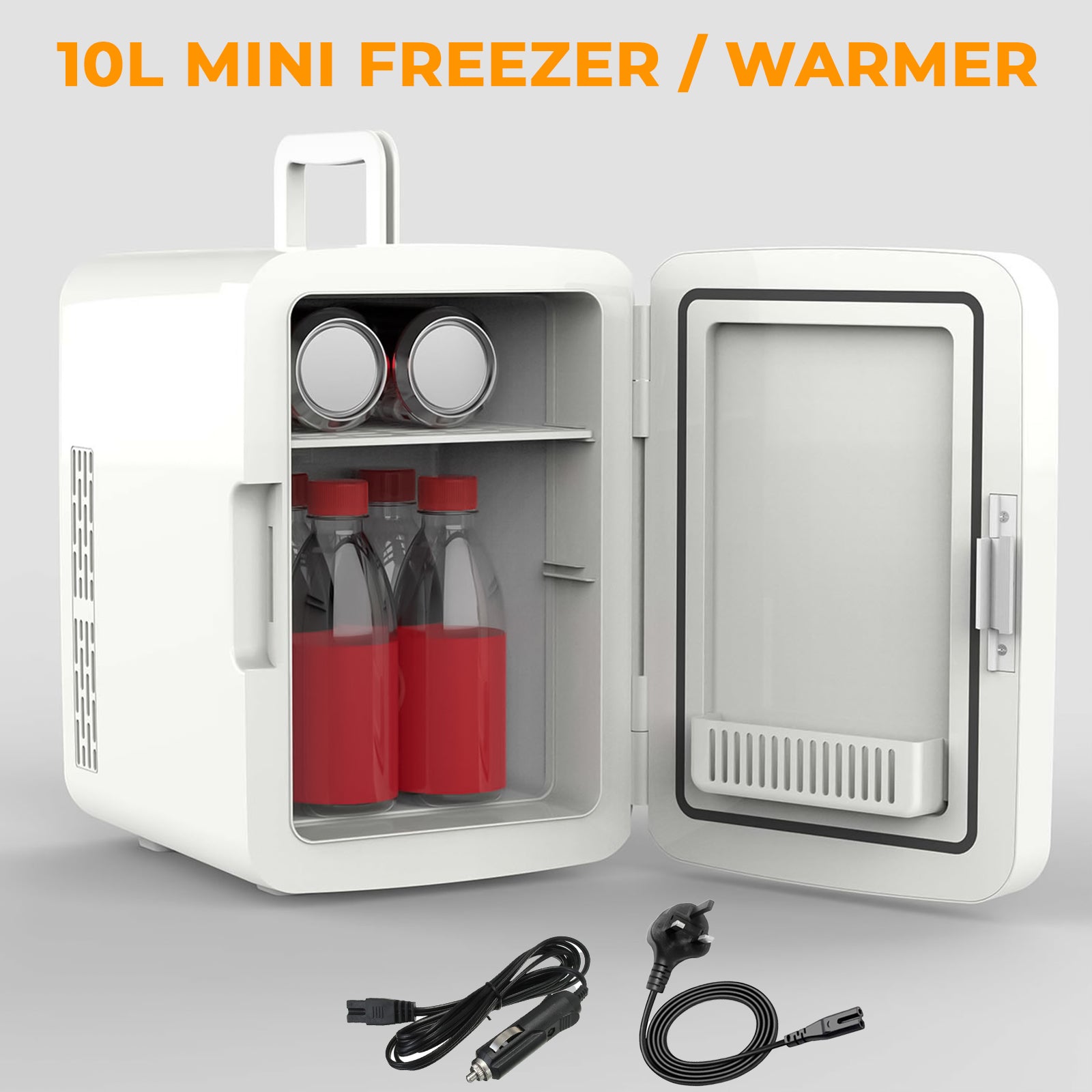 10L Mini Fridge – Table Top Electric Cooler & Warmer for Home, Office, Bedroom & Car