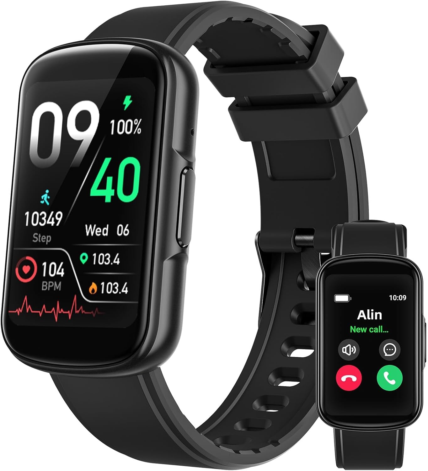 Fitness Tracker with Bluetooth Calls – 1.57" Smart Watch, Heart Rate & Sleep Monitor, 110+ Sports Modes, IP68 Waterproof