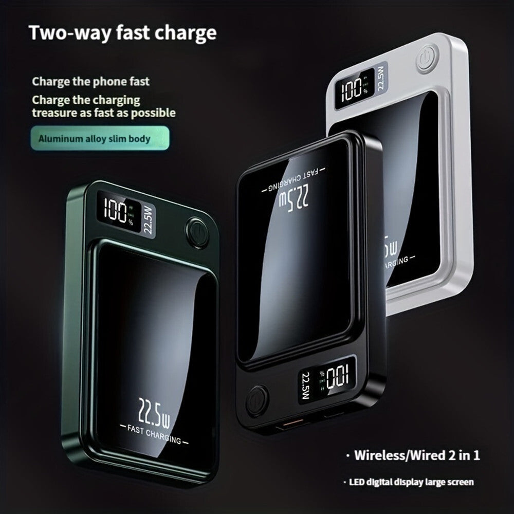 3000000mAh Magnetic Power Bank – Wireless Charger for iPhone 15/14/13