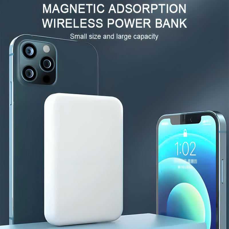 Compact 10000mAh Magnetic Fast-Charging Power Bank for iPhone