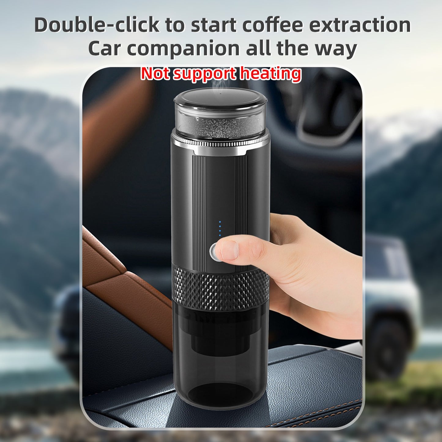 Handheld Coffee Maker Press Bottle Cup – Portable Espresso Machine for Travel & Camping